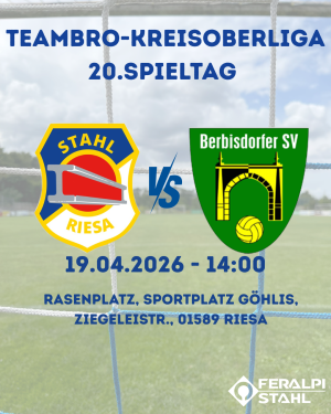 Stahl 2. empfängt Berbisdorf