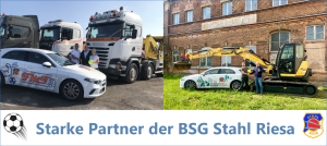 Zwei starke Partner unterstützen die BSG