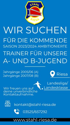 Wir suchen Nachwuchstrainer