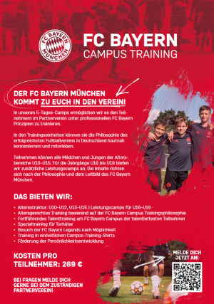 Feriencamp des FC Bayern München in Riesa