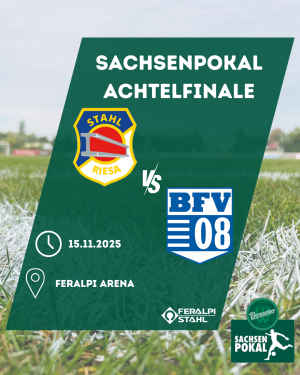 Pokal Achtelfinale gegen Bischofswerda