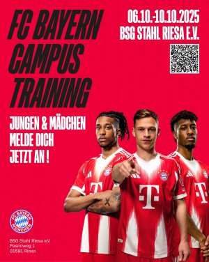 FC BAYERN CAMPUS TRAINING – Herbstferien 2025 - jetzt einen Platz sichern!