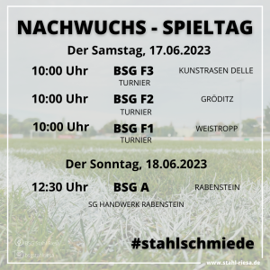 Letzte Spiele im Nachwuchs