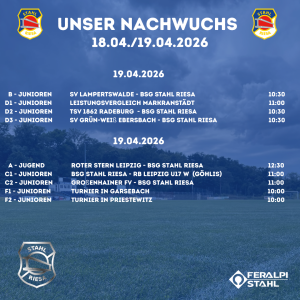 Nachwuchsspiele am Wochenende