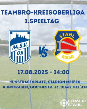 Saisonauftakt für unsere zweite in Meißen